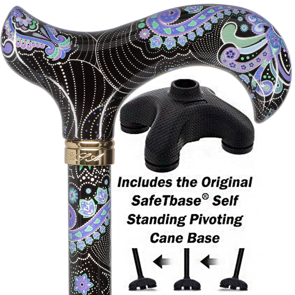 Purple Majesty: Designer Pattern Adjustable Cane w/ Safetbase Questions & Answers