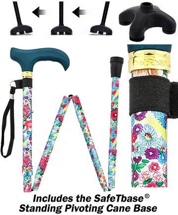 Beautiful Bouquet Adjustable Folding Cane w/ SafeTbase Questions & Answers