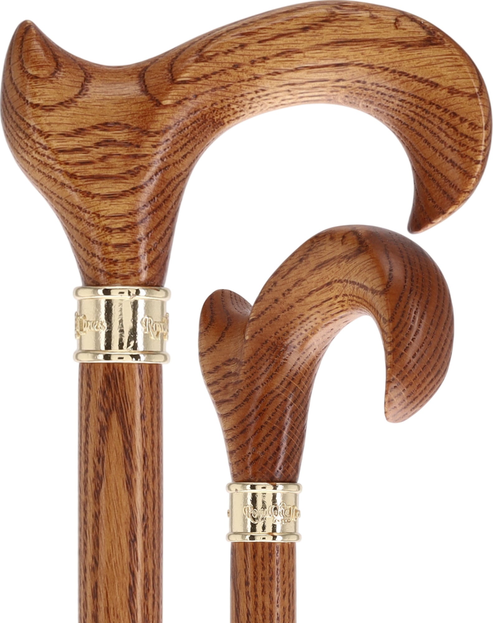 Genuine Oak Ergonomic Walking Cane with Embossed Collar Questions & Answers