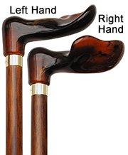 Hand-Specific Palm Grip Cane: Translucent Amber & Cherrywood Questions & Answers