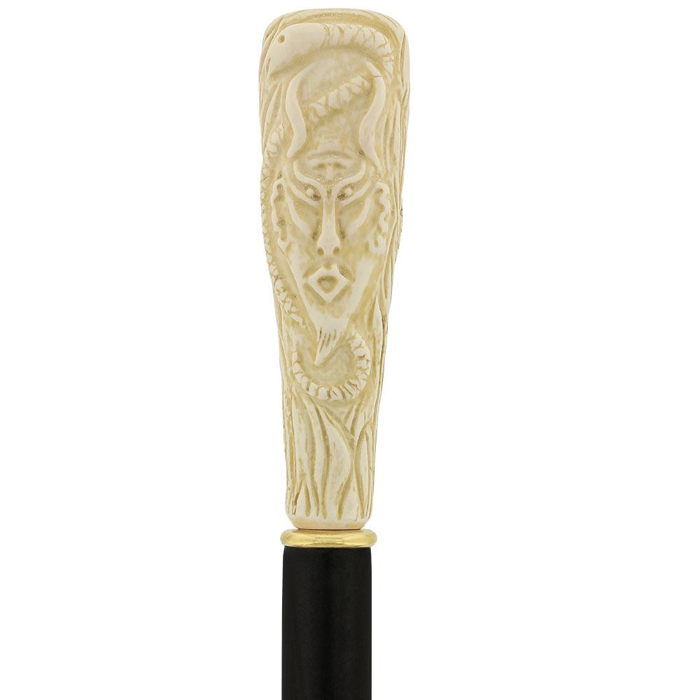 What material is the head of this cane made out of?