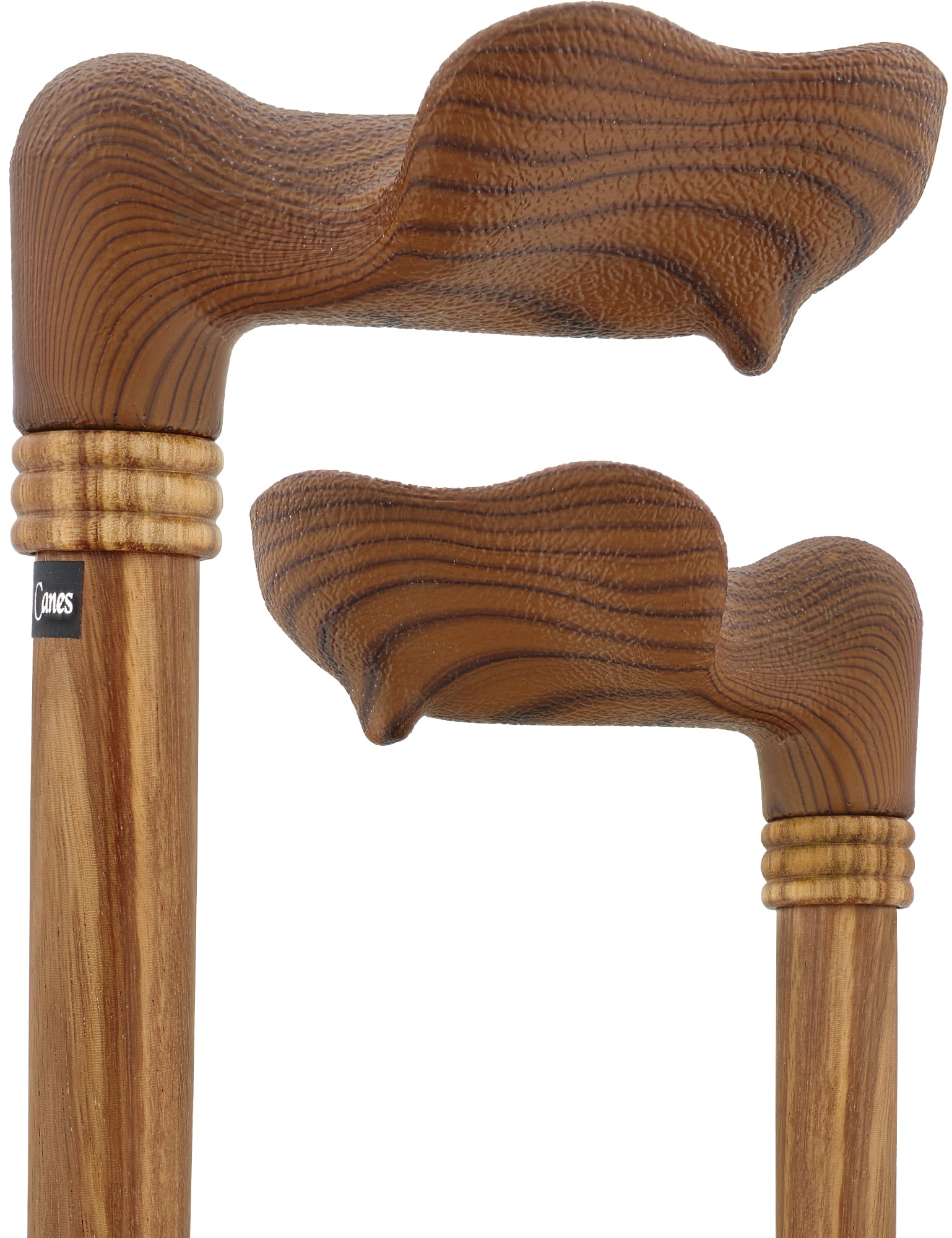 Comfort Palm Grip Cane - Zebrano Wood & Collar Questions & Answers