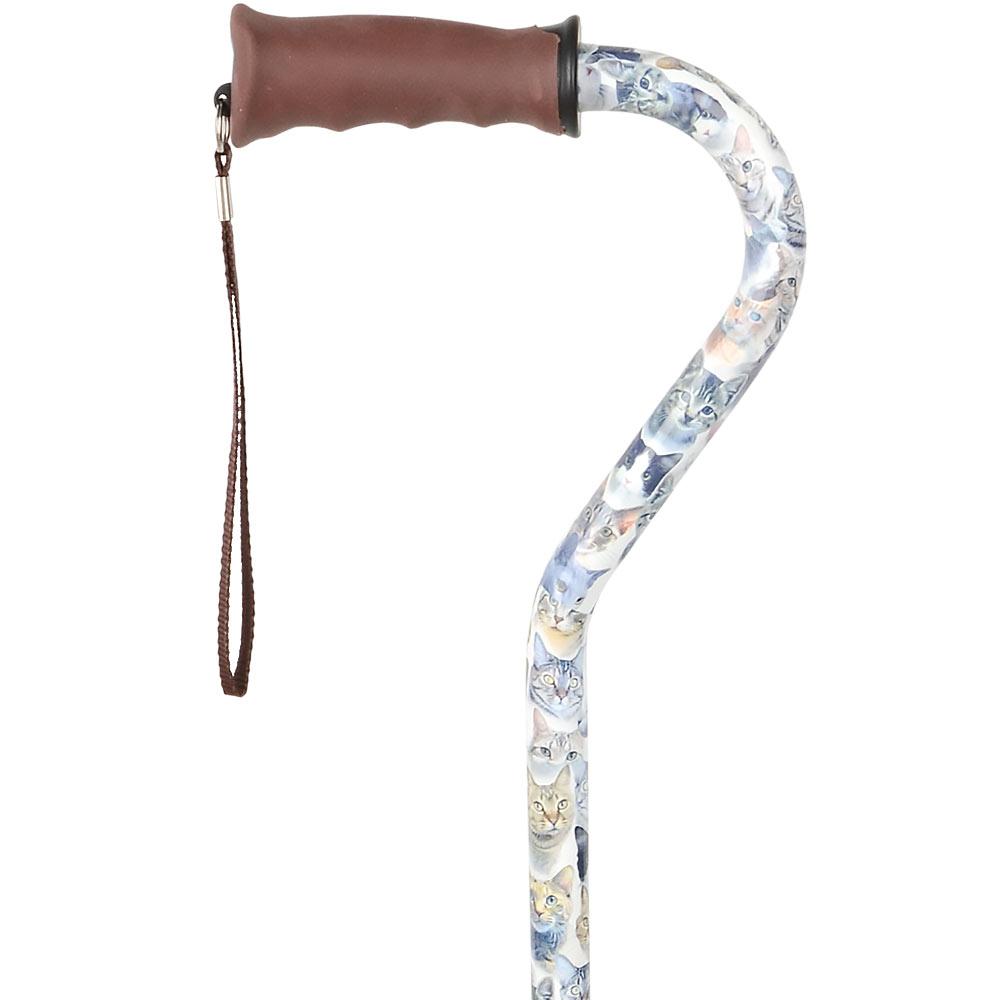 Cat Lovers: Supportive Designer Quad Base Cane - Comfort Grip Questions & Answers