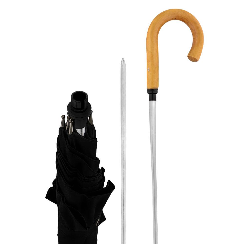 Is the blade sharpened all along the shaft like a sword?