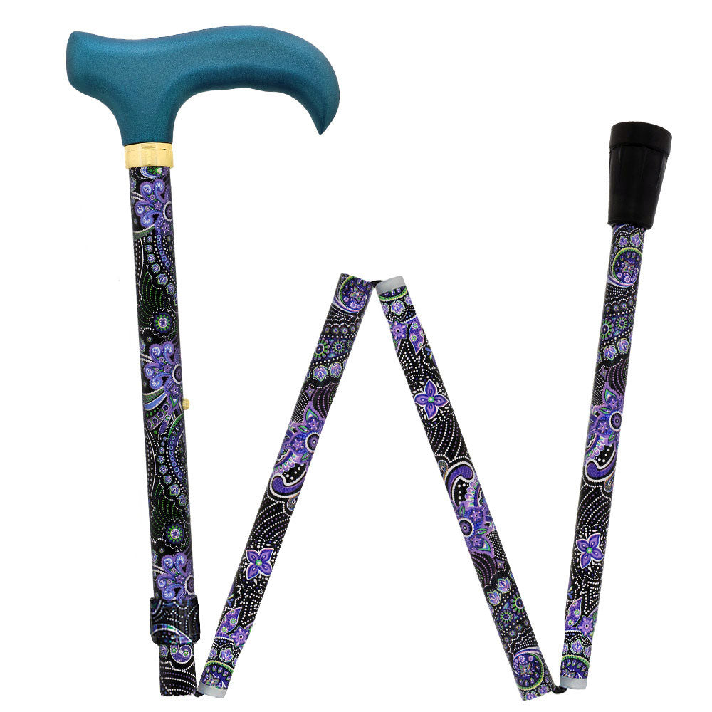 Purple Majesty: Designer Folding Adjustable Walking Cane Questions & Answers