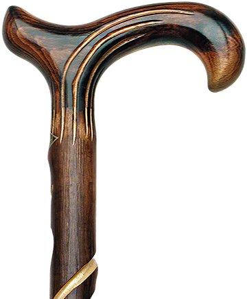 Spiral Handcarved Derby Walking Cane: Elegant Chestnut Wood Questions & Answers