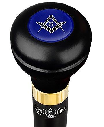 Mason Blue Flask Walking Stick w/ Black Beechwood Shaft & Pewter Collar Questions & Answers