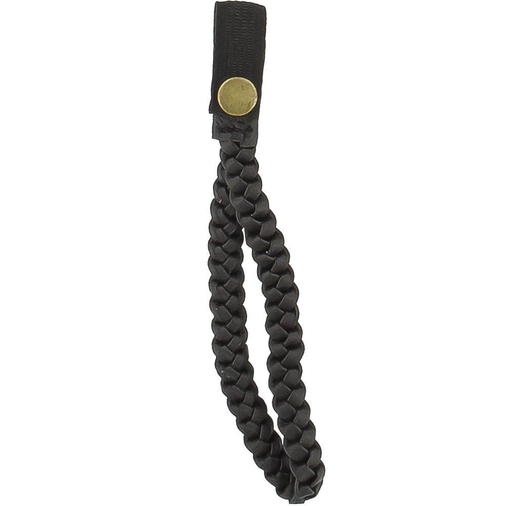 Braided Cane Wrist Strap with Snap, Faux Black Leather Questions & Answers