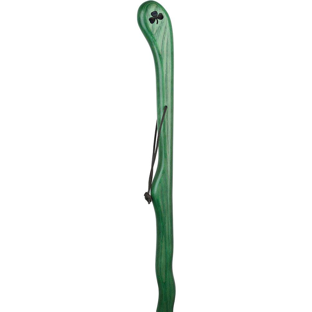 Shamrock Engraved Green Ash Riverbend Hiking Staff Questions & Answers
