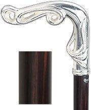 Silver Plated Vine Fritz Walking Cane With Ebony Wood Shaft Questions & Answers