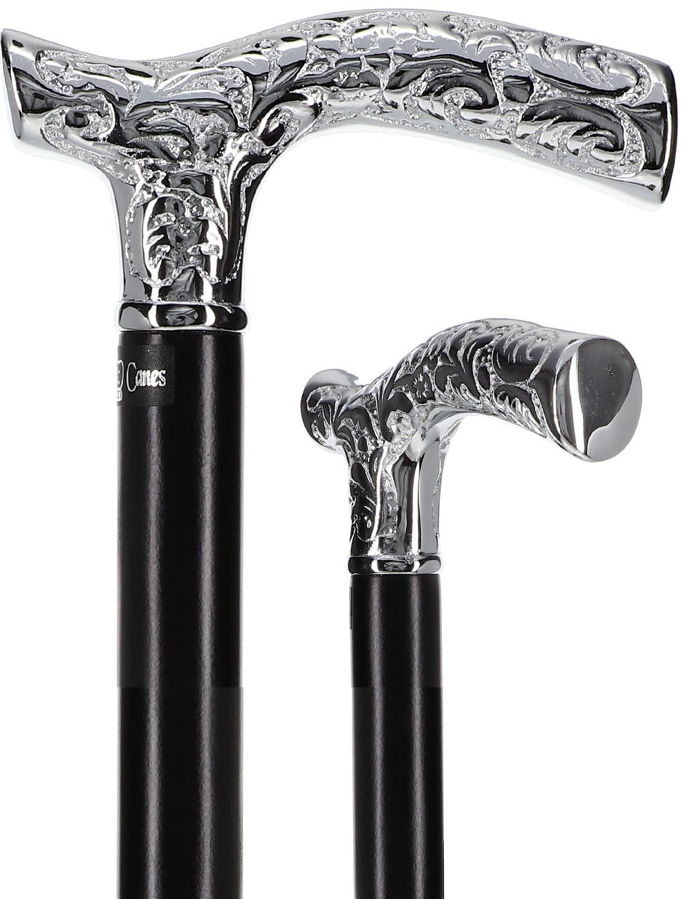 Premium Chrome Brass Scroll Fritz Cane: Black Beechwood Questions & Answers