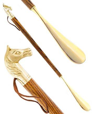 Horse Head Brass Shoe Horn Ash Wood Questions & Answers