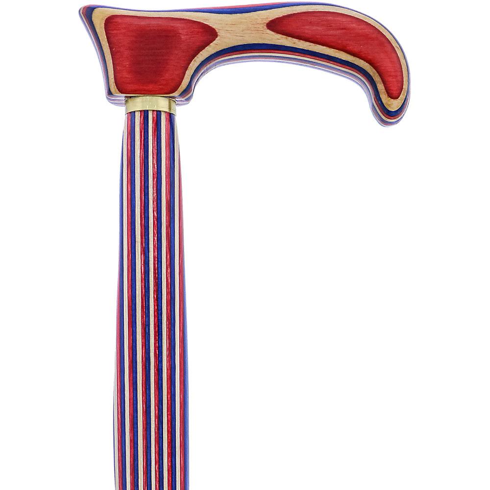 USA-Made Patriotic Twist Cane: Red, White & Blue Laminate Questions & Answers