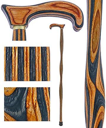 USA-Made Twisted Denim & Oak Cane: Unique Colorwood Laminate Questions & Answers