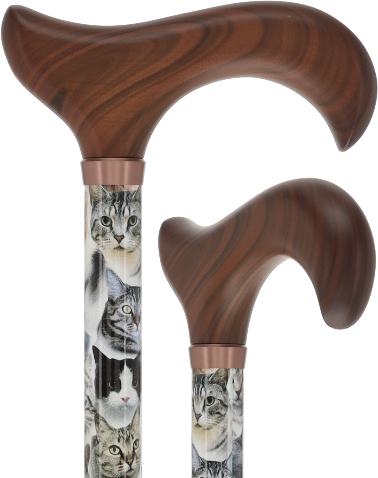 Cat Lovers-Designer Cane, Adjustable w/ wood Derby Handle Questions & Answers