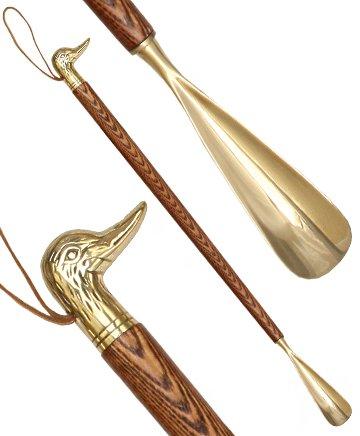 Duck Head Brass Shoe Horn Ash Wood Questions & Answers