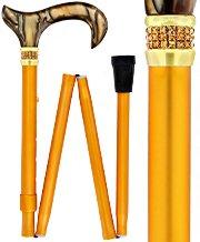 Golden Sienna Pearlz with Rhinestone Collar Orthopedic Derby Cane Questions & Answers