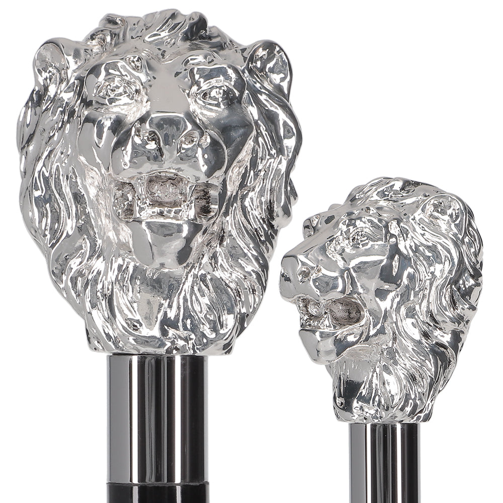 Italian Luxury: Majestic Lion Head Walking Stick, 925r Silver Questions & Answers