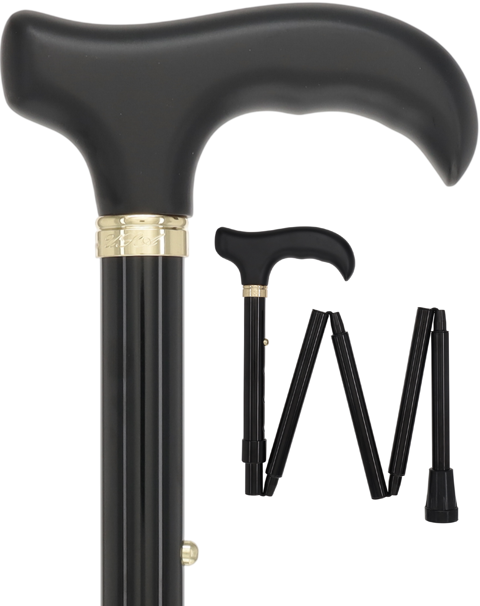 What is the size when folded.  Which of your ladies canes in black are the smallest?