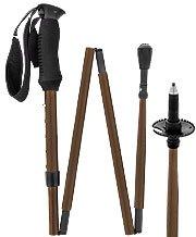 Exotic Macassar Ebony Wood Wrapped Adjustable & Folding Carbon Fiber Hiking Staff Questions & Answers
