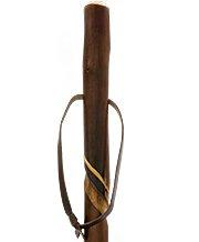 Chestnut-Ebony Carved Spiral Staff: Leather Strap, Combi Tip Questions & Answers