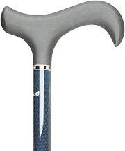 Blue Triple Wound Adjustable Derby Carbon Fiber Walking Cane Questions & Answers