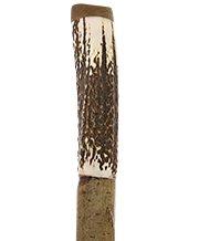 Staghorn handle chestnut shaft hiking stick with leather strap Questions & Answers