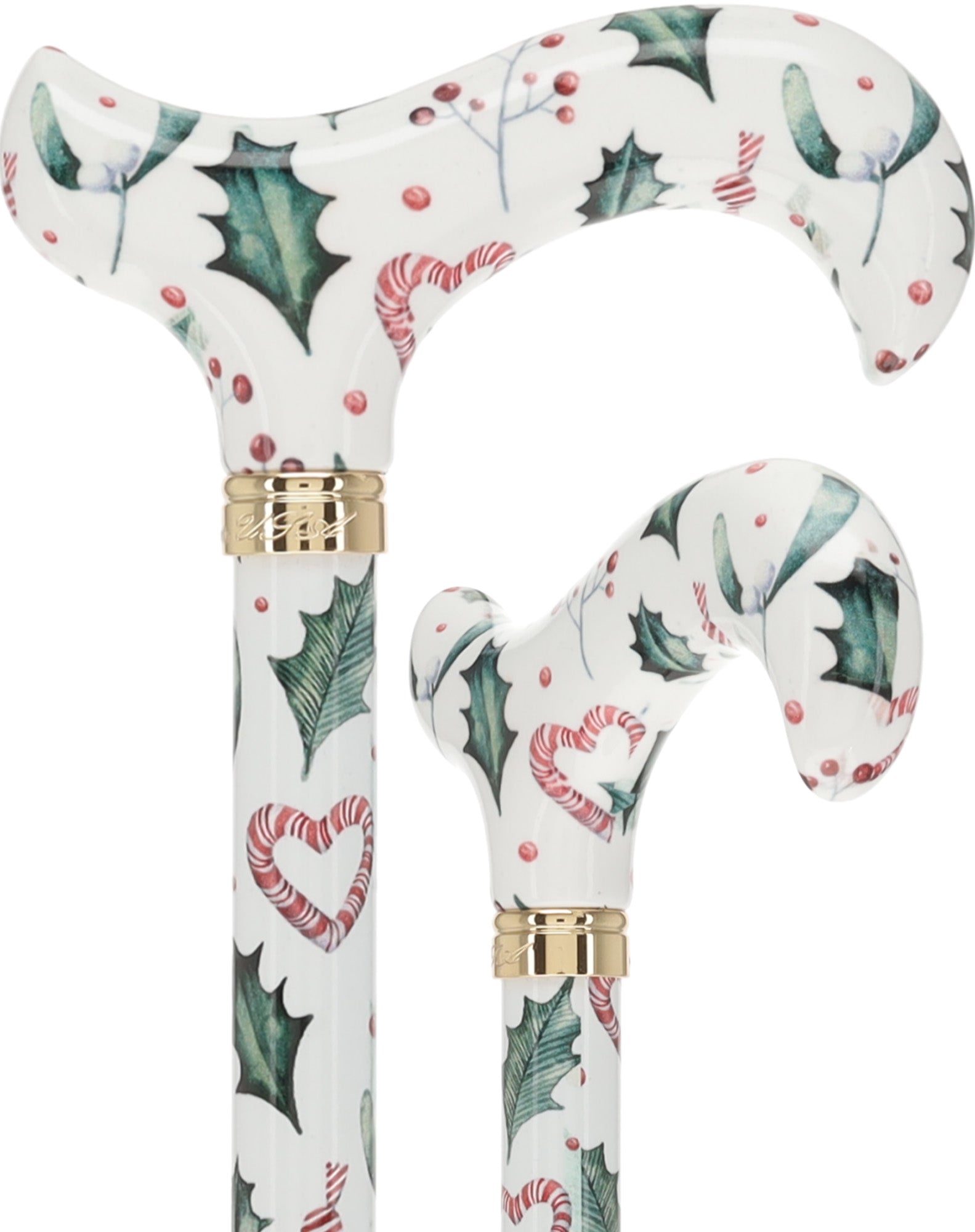 Will you have folding cane with Christmas motif?
